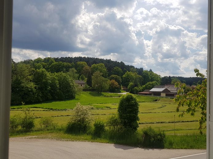Reduzierter Preis u. provisionsfrei : Charaktervolles Einfamilienhaus im Grünen mit Dachterrasse – Aussicht
