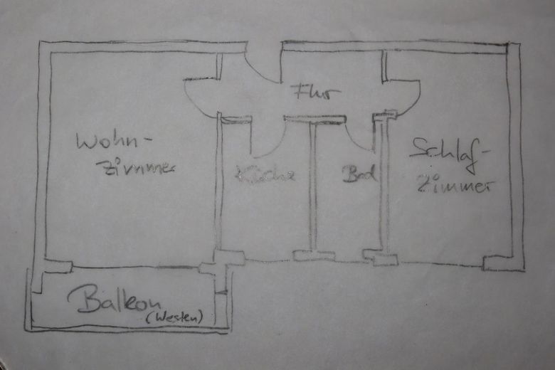 Grundriss der Wohnung