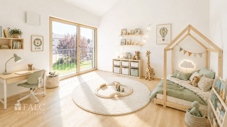 Wohnen mit Zukunft-BAUFRITZ Haus-energieeffizient und familienfreundlich! – Kinderzimmer - Digital Eingerichtet