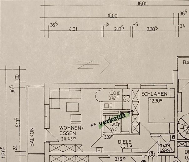 Grundriss Wohnung