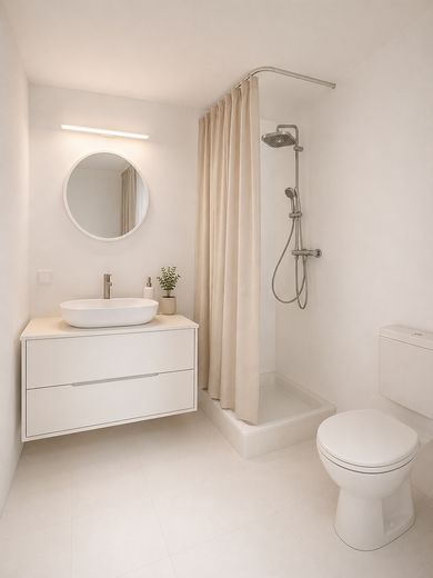 Bad Rappenau’da 1 odalı daire – Badezimmer