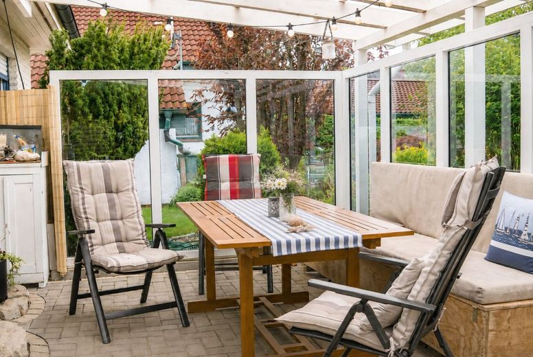 Einziehen, durchatmen, Zuhause sein - Gartenidylle
großzügiges Wohlfühlhaus - Küstenheide &amp; Nordsee – Geschützter Terrassenbereich für jede Jahreszeit