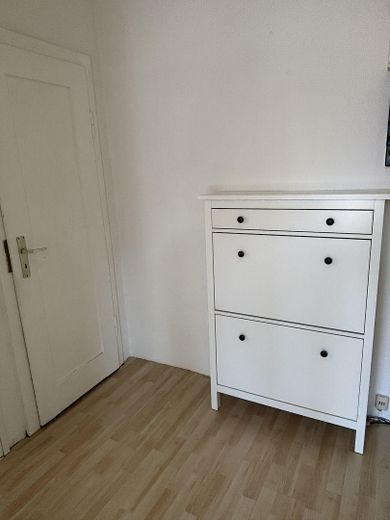 Nowa kuchnia w zabudowie, nowa łazienka, nowe ogrzewanie, jasne mieszkanie jednopokojowe – Flur mit Schuhschrank