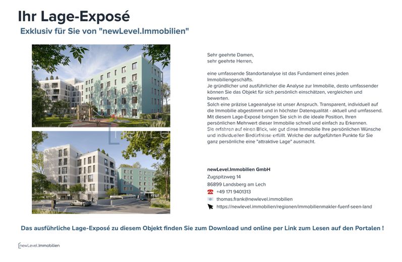 2-Zi. - Eigentumswohnung im ILLERPARK | 63,5 m² | Erstbezug (2.1.1) – Hinweis auf das Lage-Exposé