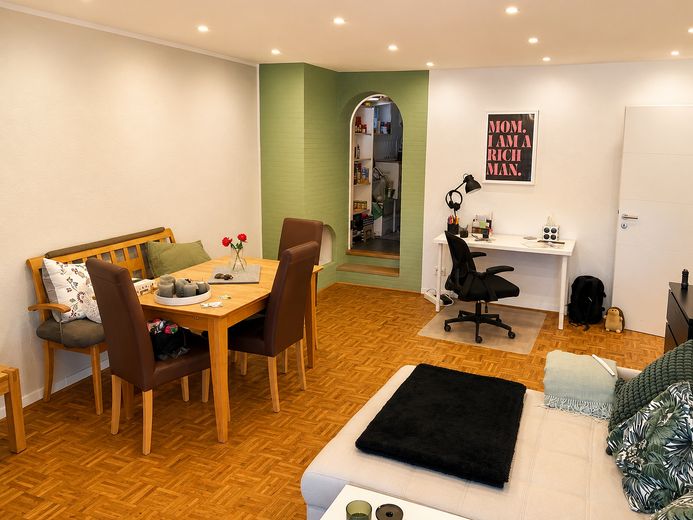 Essen Rüttenscheid’de daire – Wohnzimmer