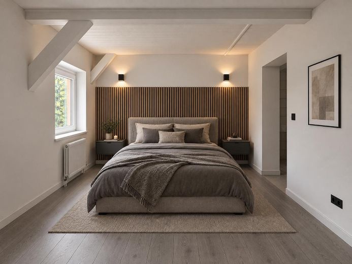 3-pokojowe mieszkanie w oficynie, ciche, w centrum, z 2 tarasami – Schlafzimmer OG neu