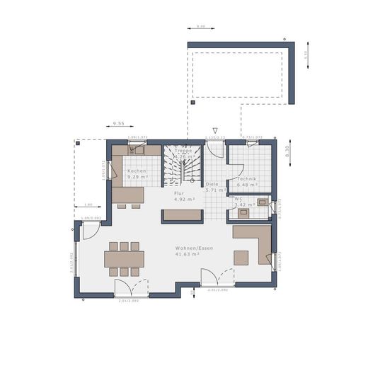 Traumhaus auf großem Grundstück - Unser Angebot für Ihre Zukunft – Grundriss Erdgeschoss