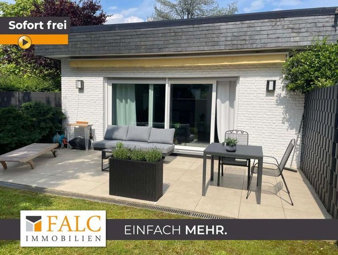 Exklusiver Bungalow * Privatgarten * Sonnenterrasse * Düsseldorf-Stockum – Terrasse