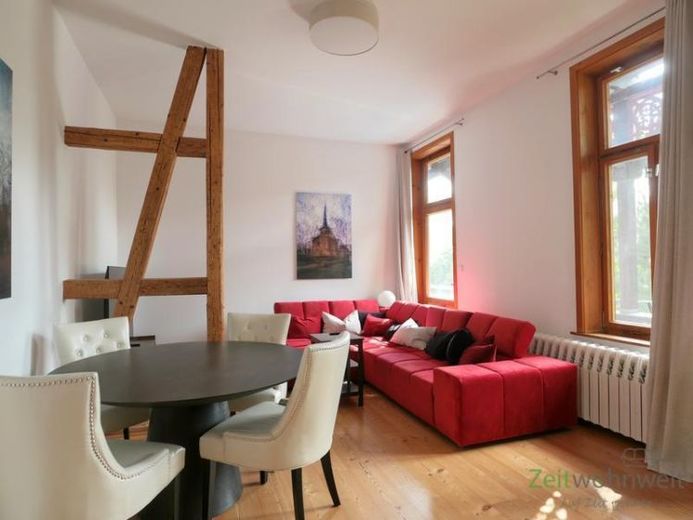 (EF1406_M) Weimar: Bad Berka, möblierte Wohnung über 2 Etagen in herrschaftlicher Villa am grünen Ortsrand – Foto 1