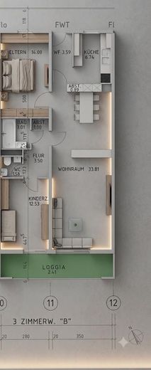 Provisionsfrei! Top Preis-Leistungs-Verhältnis (82 m²): 3 Zimmer, Balkon & TG-Platz in Horrem – Foto 13