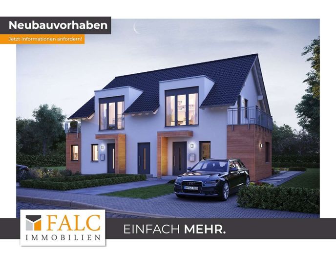 Neubauprojekt modernes Zweifamilienhaus! – Beispiel Außenansicht
