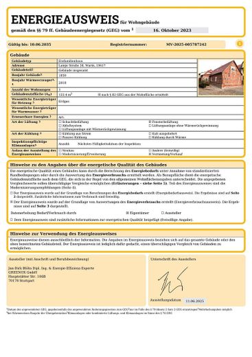 Energieausweis 2