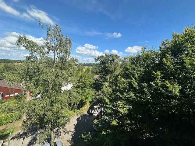 Wonen in het groen: Ruime gezinsidylle in het hart van Pinneberg – Blick aus dem Fenster