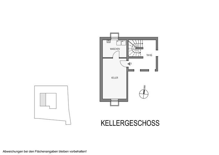 Grundriss WE1 - Kellergeschoss
