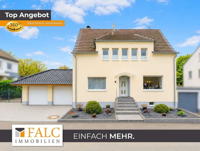 Einfamilienhaus auf 927 m² Grundstück - modernisiert, energieeffizient und familienfreundlich – Außenansicht