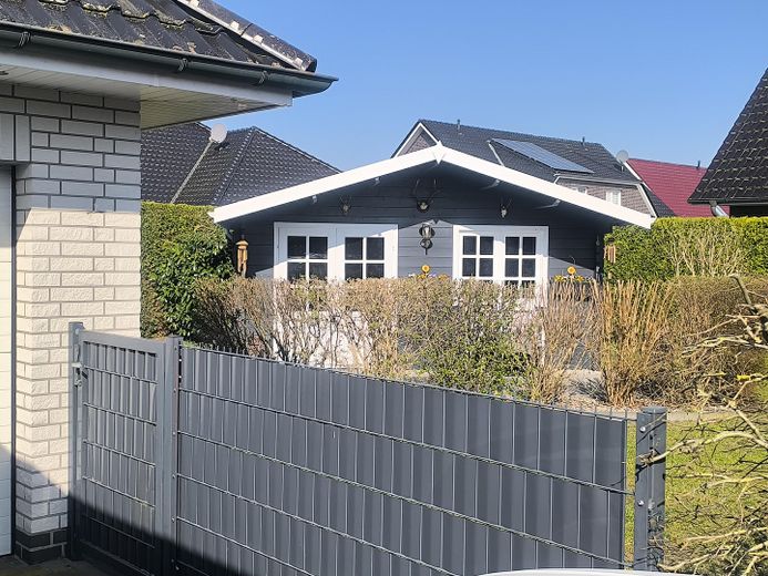 Gartentür Garage zum Garten