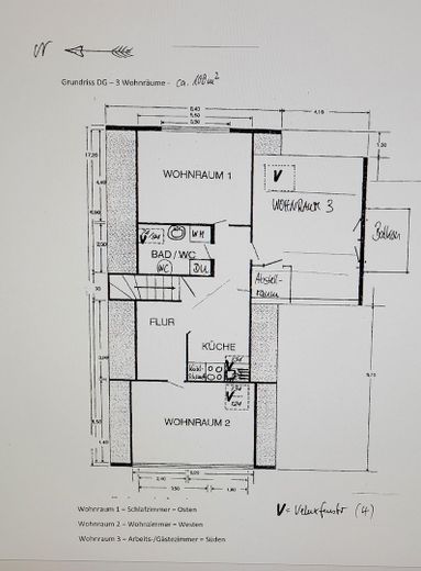 Grundriss DG Wohnung