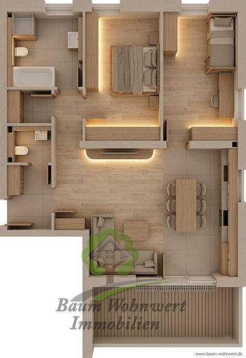 Provisions- &amp; Barrierefrei: Großzügige 3-Zimmer-Wohnung mit KfW-Förderung nahe Schwäbisch Gmünd – WHG8