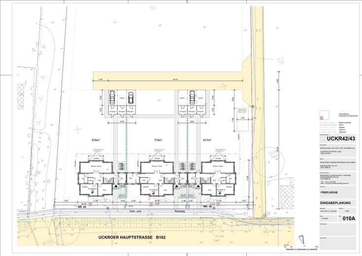 Lageplan Haus 1 + 2 + 3