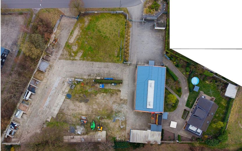 Vielseitige Gewerbeimmobilie in Wietmarschen OT Lohne: Halle, Büro & Wohnhaus – Luftbild