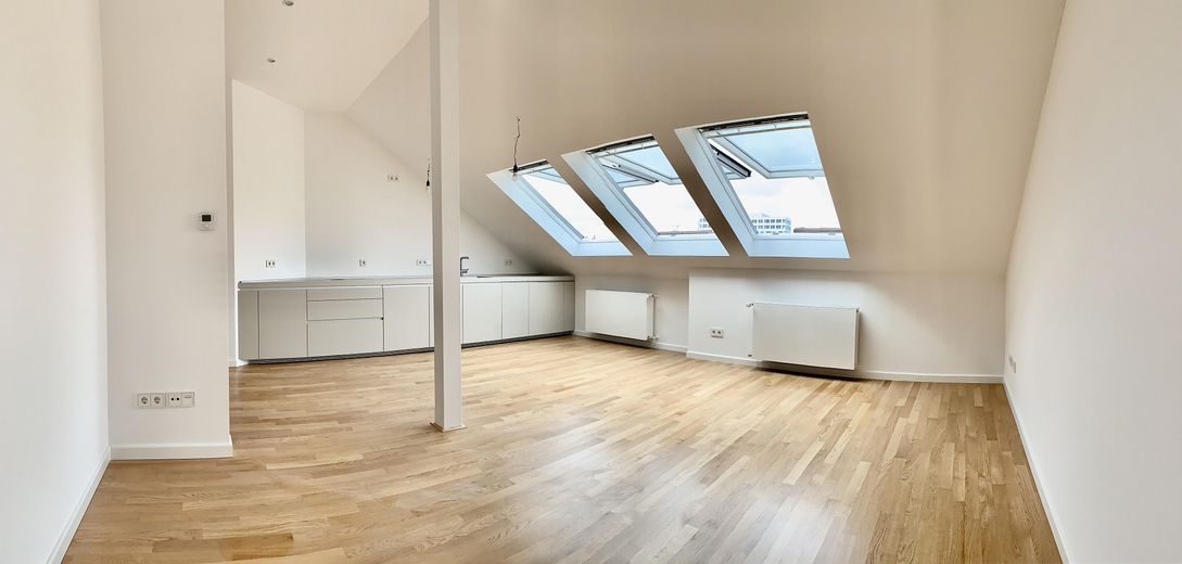 Wohnzimmer mit Küchenzeile