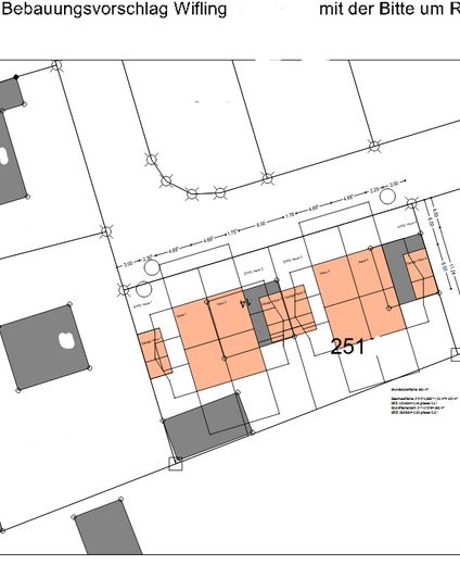Lageplan m. Bebauungsvorschlag