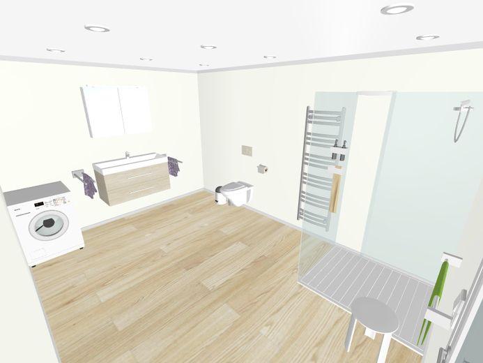 voll ausgestattetes Bad/WC G1