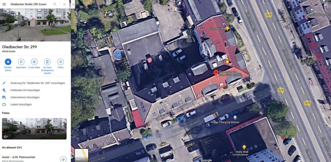 Draufsicht Google Maps