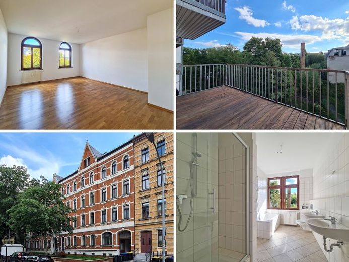 Großzügige Altbauwohnung mit Balkon, Parkett und Tiefgarage in Schloßchemnitz – Foto 1