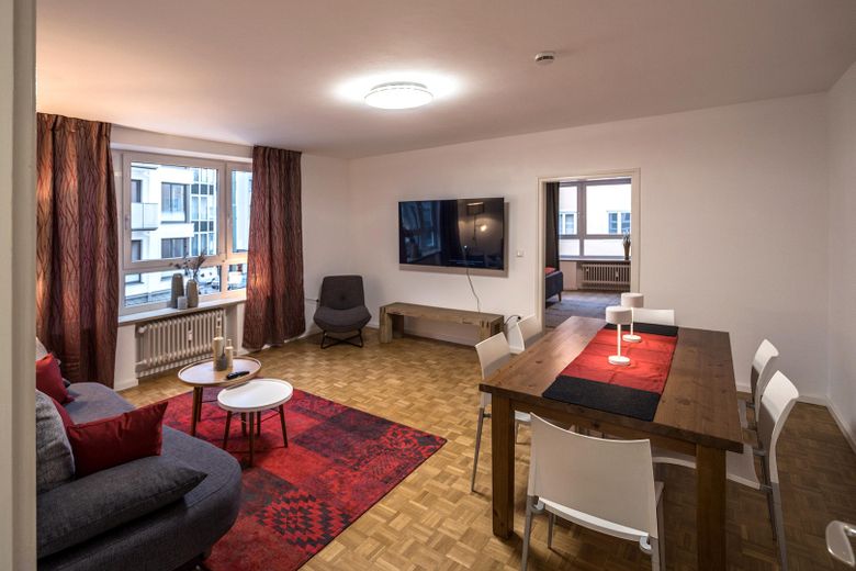 2-Zimmer-ETW in Bestlage München-Lehel – Wohnzimmer