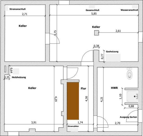 Ländliche Idylle mitten in der Stadt ! Ihr künftiges Zuhause mit herrlichem Garten und 3 Garagen ! – Keller
