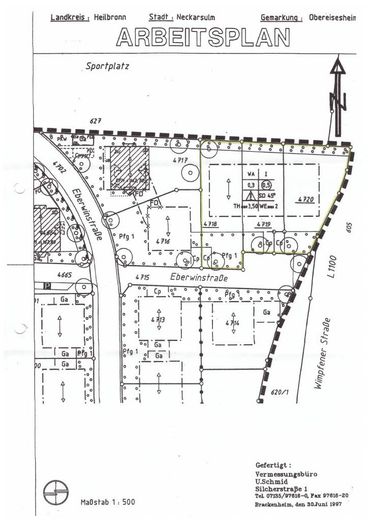 Lageplan der Flurstücke