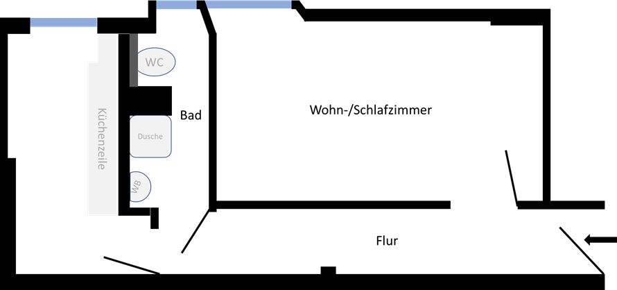 Grundriss unmöbliert