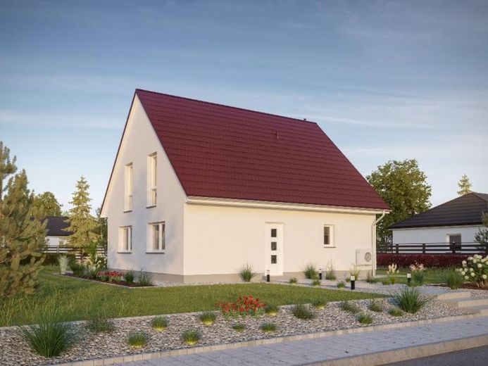 Einfamilienhaus AL610 massiv schlüsselfertig Festpreisgarantie PV – Foto 1