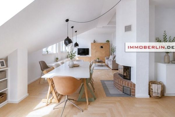 IMMOBERLIN.DE - Lichtdurchflutete Dachgeschosswohnung mit Südwestterrasse & Lift in Toplage