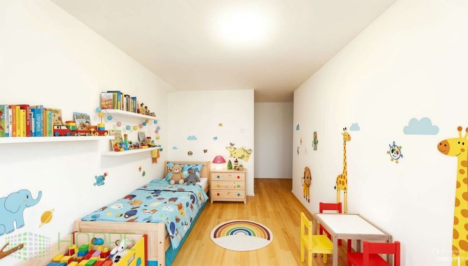 Steinhöfel OT Heinersdorf - Attraktive Familienwohnung mit Balkon – Kinderzimmer 2 Bild 1 - (Einrichtungsvorschlag KI generiert)