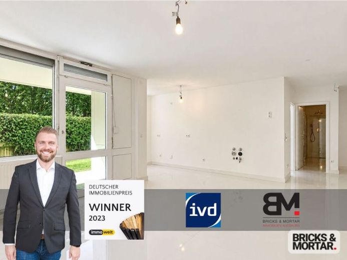 Frisch modernisierte 2-Zimmer-Gartenwohnung mit Terrasse in Augsburg-Kriegshaber – Foto 1