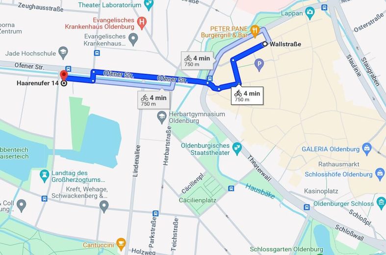Top zentrale 2,5 ZImmer-Wohnung mit Dachterrasse und Wintergarten im Dobbenviertel – Wallstrasse (4 min/Fahrrad)