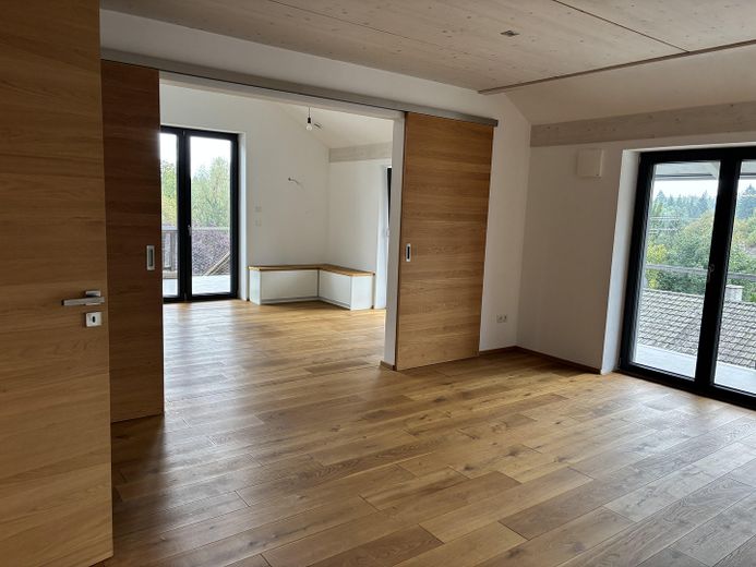 Schlafzimmer mit Schiebetür