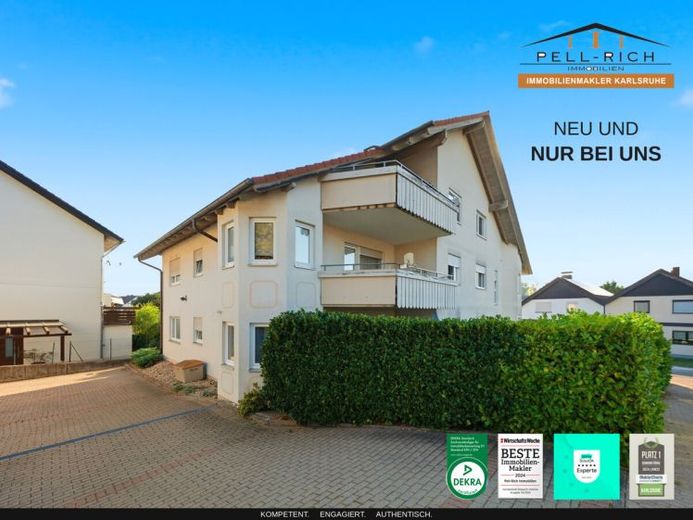 TERRASSENGLÜCK: Helle und renovierte 2,5-Zimmer-Wohnung in Keltern-Weiler mit Terrasse & Garage – Foto 1