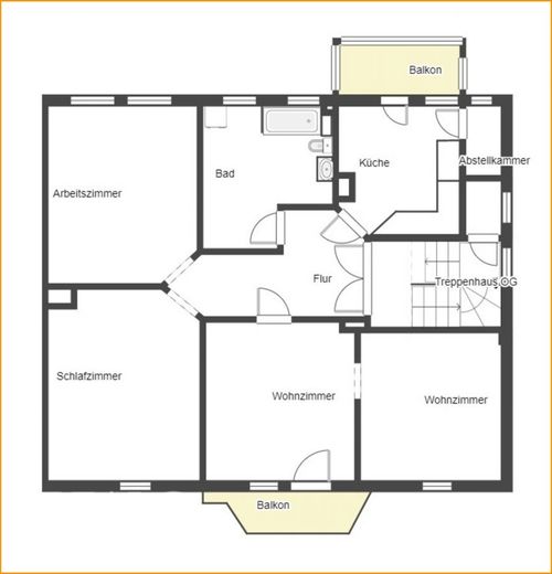 Potenzial für`s Kapital: Solides, ausbaufähiges und attraktives Mehrfamilienhaus in schöner Lage – 3. Etage