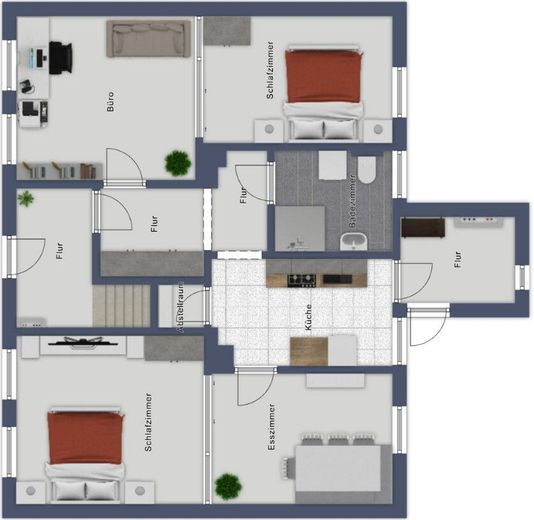 Renditestarkes Mehrzimmerhaus mit Entwicklungs-
potenzial - ideal für Kapitalanleger und Investoren – Erdgeschoss