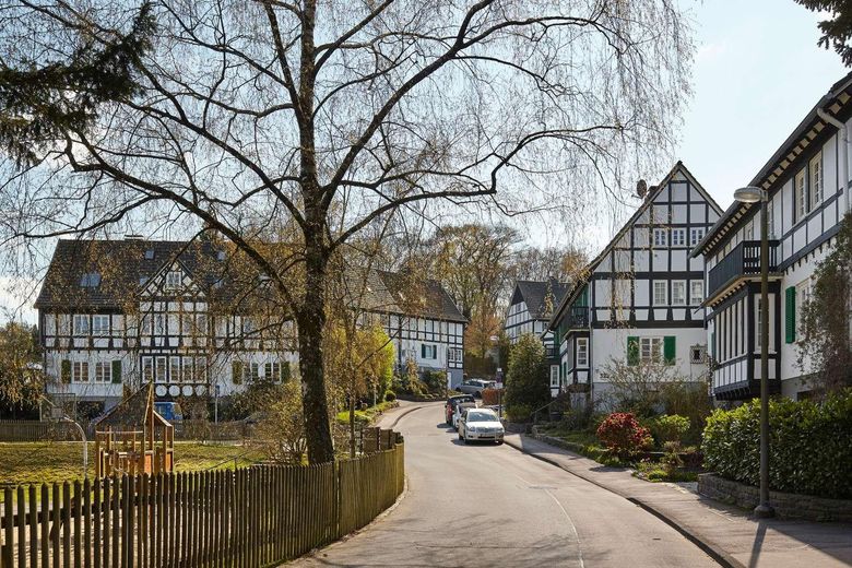 Eine Siedler-Idylle auf Hatzfeld – Ansicht Lotte Neumann-Siedlung