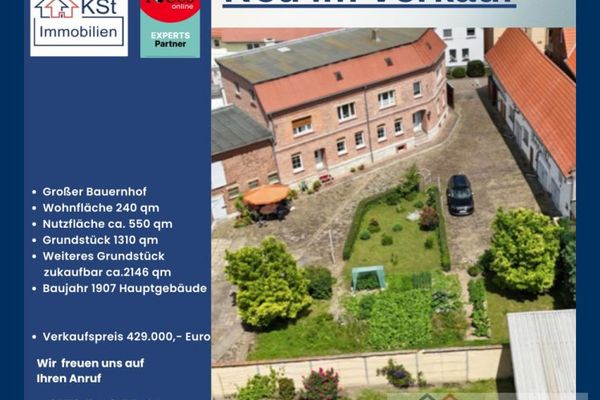 Leipzig’in kapılarının önünde satılık büyük, masalsı üç taraflı çiftlik avlusu.

Aileler için bir cennet