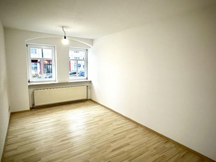 2-Raum-Altbauwohnung mit eigenem Garten & Terrasse, EBK, WG-geeignet – Weimar Altstadt – Wohnzimmer