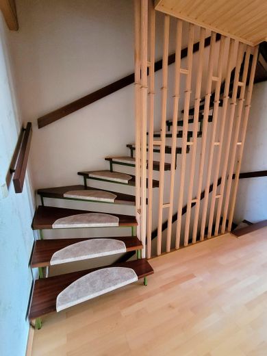Treppe zum Dachgeschoss