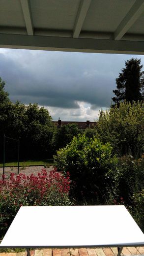 Modernized semi-detached house with view of the Schlei No commission from private seller ... living like on vacation! – Blick Nebengebäude UG