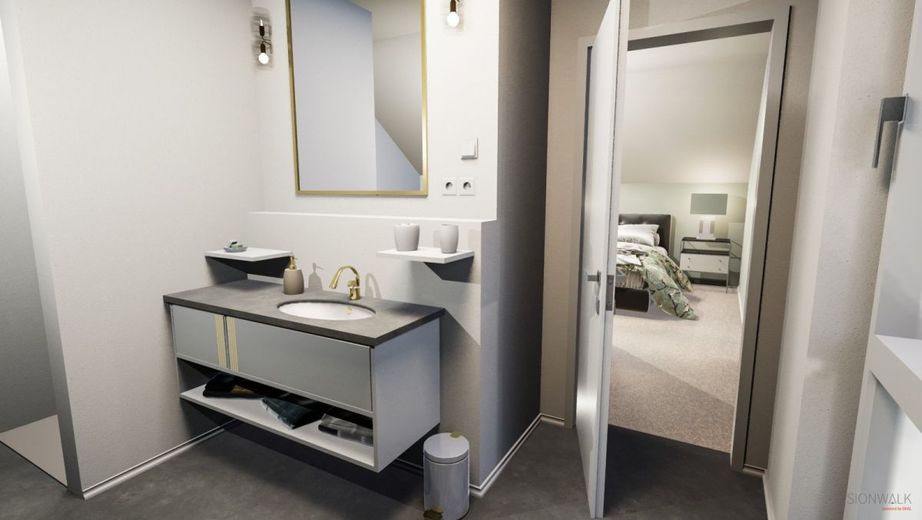 EINFAMILIENHAUS IM HAMPTON-STIL – Ansicht Badezimmer