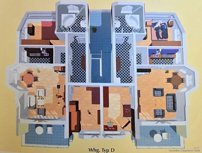 *** Coming Soon *** Vorankündigung ***
100 m² (ca. WFL+NFL) - Kapitalanlage-Wohnung - 
Beste Wohnlage - 1. Obergeschoss - Ruhstorf – Visualisierung Grundriss