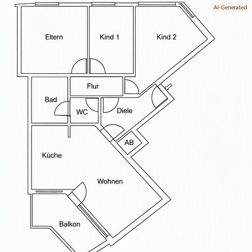 Appartamento ristrutturato di 4 stanze con ampio balcone e garage a Dorsten-Wulfen – Foto 8